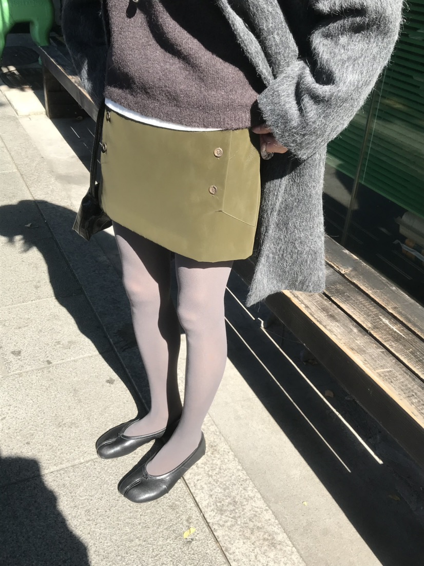 LOFN東大門代購女裝新品真品休閑時尚熱賣推薦人氣短裙絨LOFN短裙
