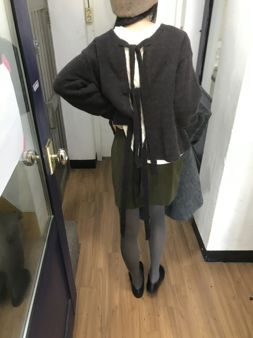 LOFN東大門代購女裝新品真品休閑時尚熱賣推薦人氣短裙絨LOFN短裙