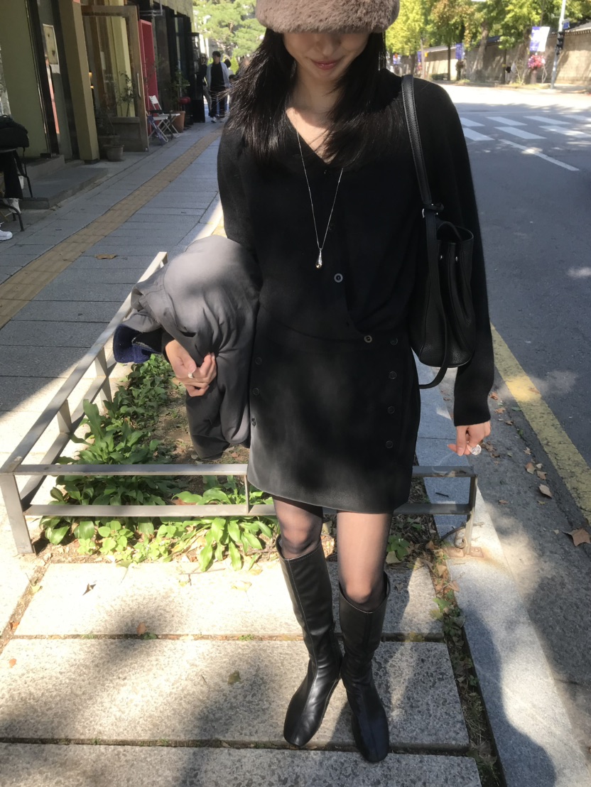 LOFN東大門代購女裝新品真品休閑時尚熱賣推薦人氣短裙絨LOFN短裙