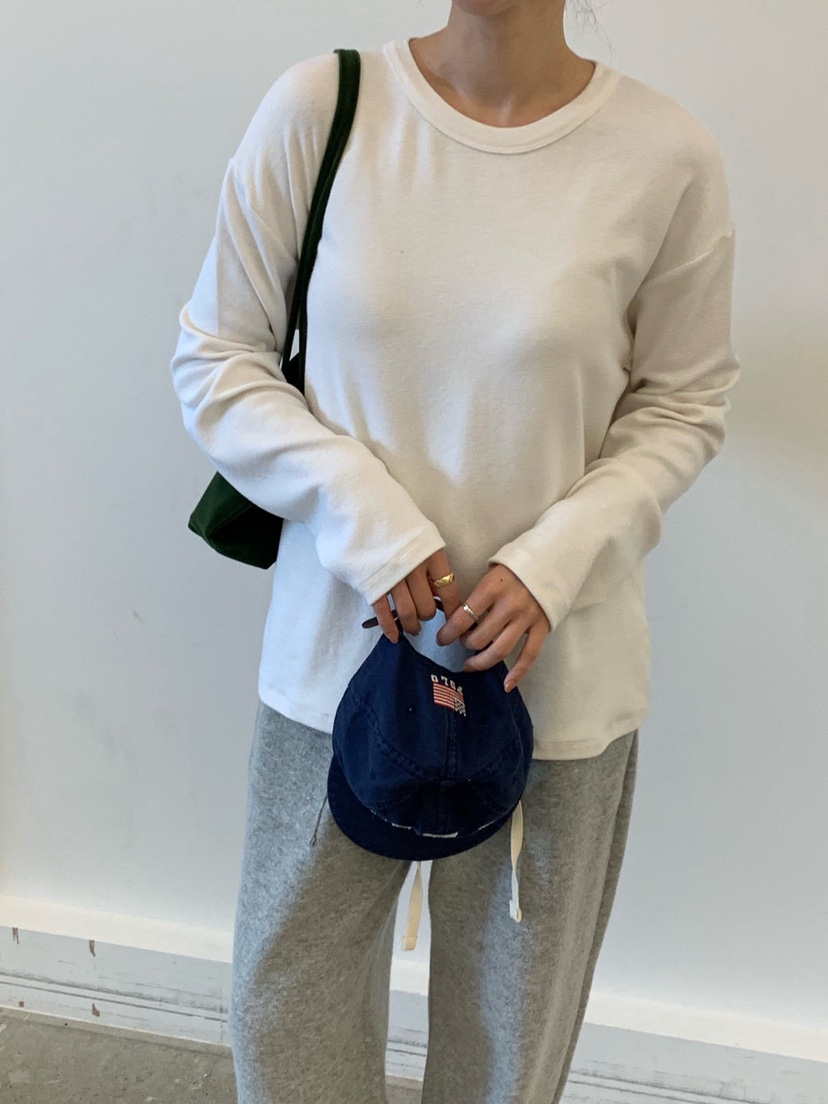 COBALT BLUE韓國直郵女士新品時尚休閑推薦熱賣人氣長袖T恤COBALT BLUE長袖T恤圖色2