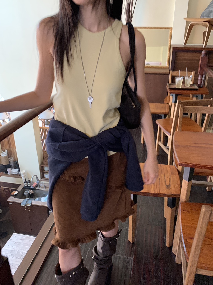 BAKING POWDER東大門代購女士新品時尚吊帶背心露背無袖BAKING POWDER吊帶/背心