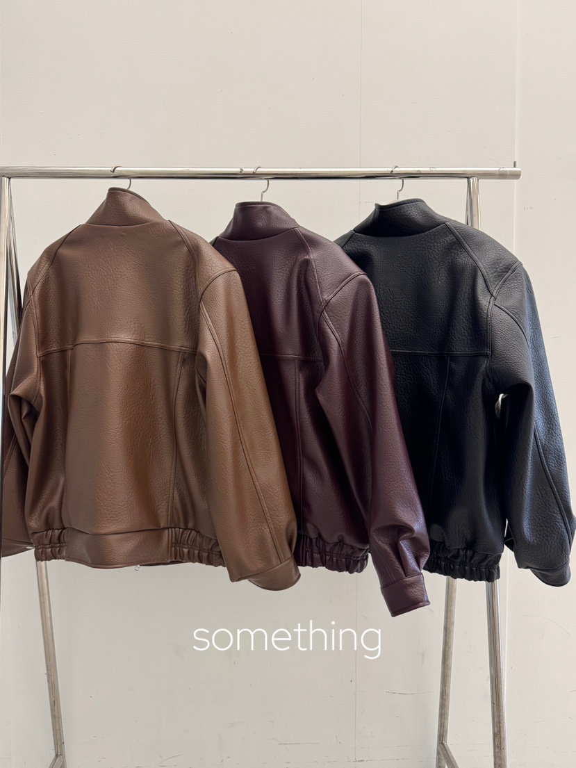 SOMETHING-L/FANCY東大門代購女裝新品真品時尚皮衣皮革SOMETHING-L/FANCY皮衣