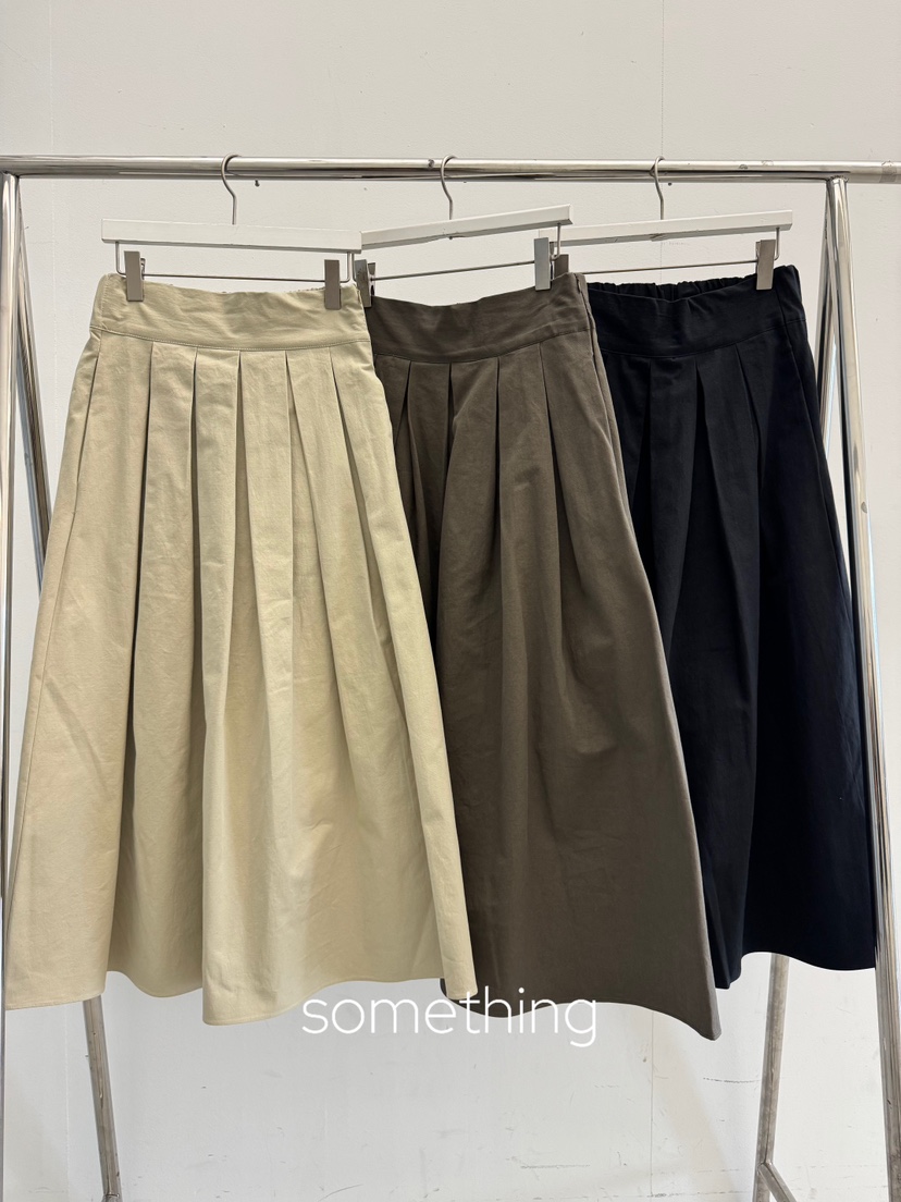 SOMETHING-L/FANCY東大門代購女士新品人氣長裙棉布褶皺SOMETHING-L/FANCY長裙