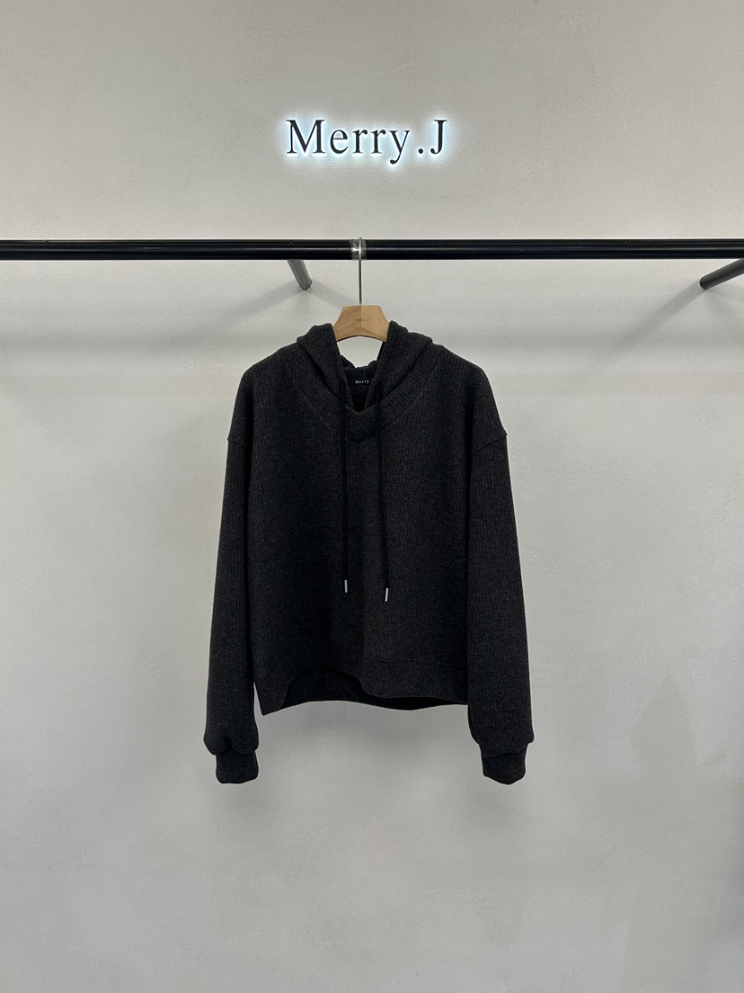 MERRY-J東大門代購女士新品時尚熱賣真品衛衣連帽衫羅紋MERRY-J衛衣圖色2