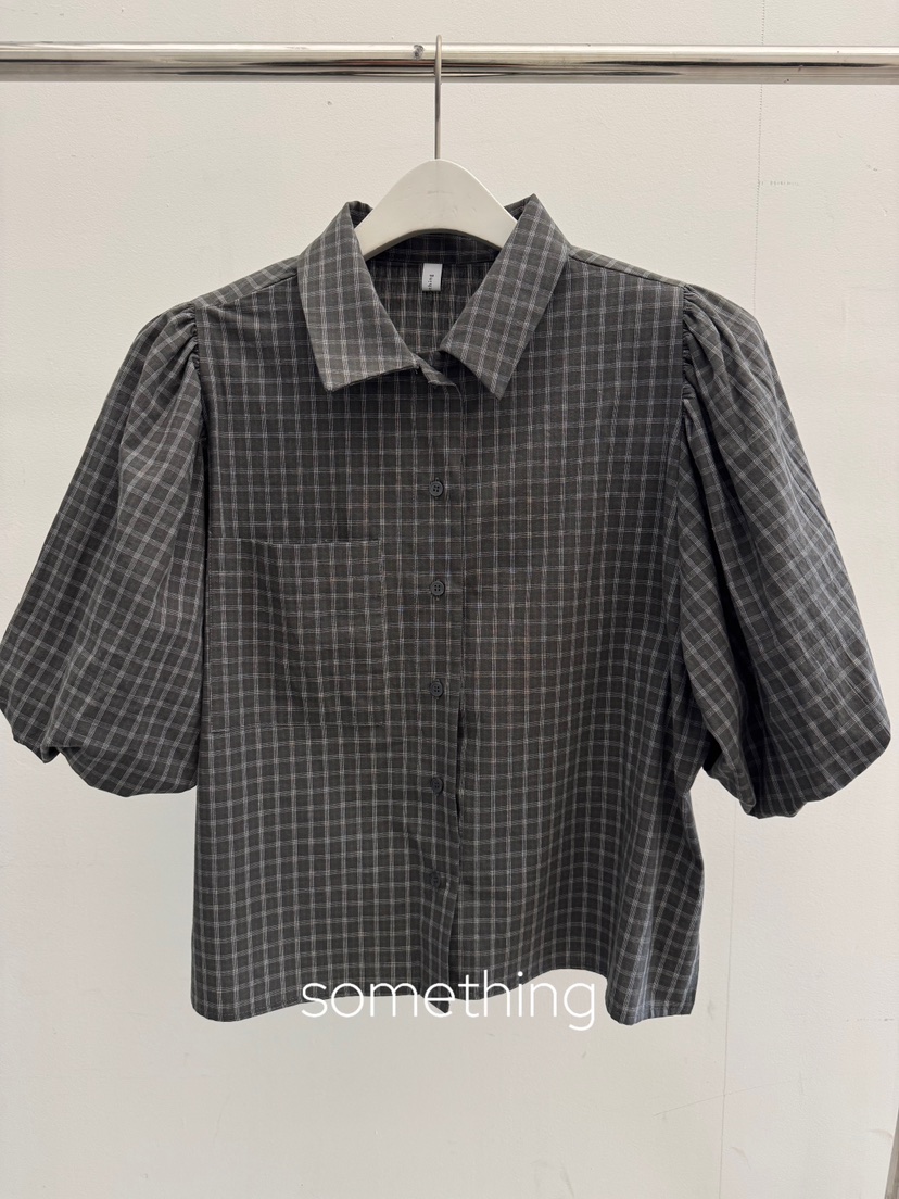 SOMETHING-L/FANCY東大門代購女裝新品熱賣休閑襯衫蕾絲衫SOMETHING-L/FANCY襯衫/蕾絲衫圖色1墨色