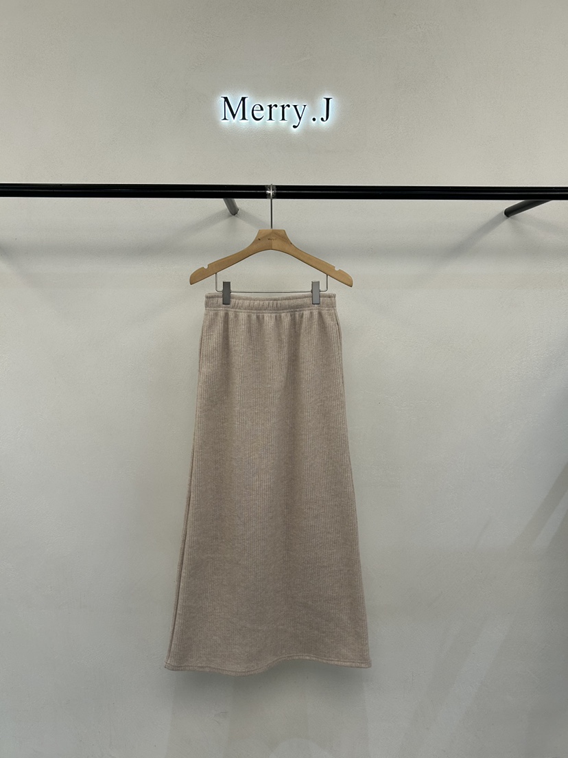 MERRY-J韓國代購女士新品人氣真品推薦熱賣時尚長裙羅紋MERRY-J長裙圖色1