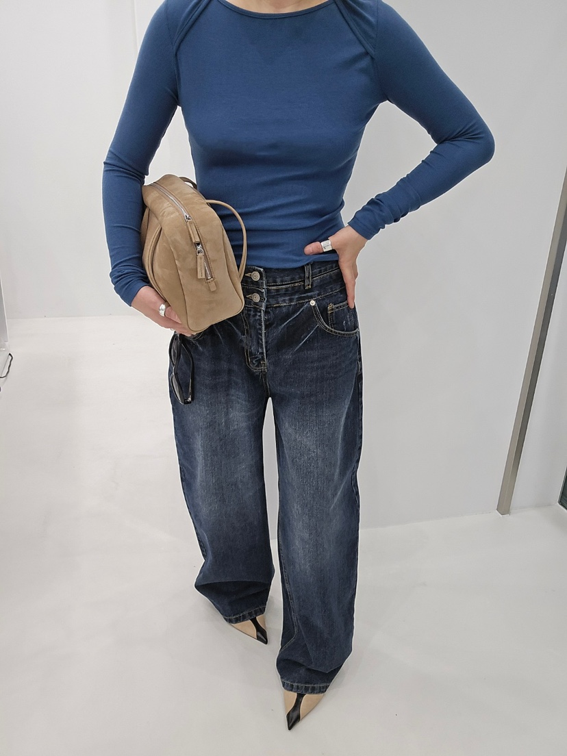 J SHOP東大門直郵女士新品人氣真品推薦時尚牛仔褲腰帶雙腰J_SHOP牛仔褲