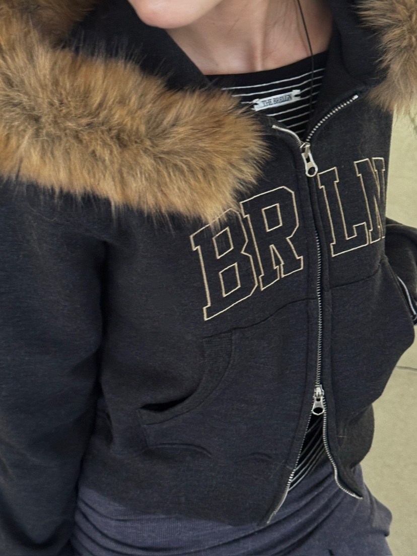 BRELLIN韓國代購女士新品人氣推薦休閑熱賣真品衛衣浣熊兜帽BRELLIN衛衣