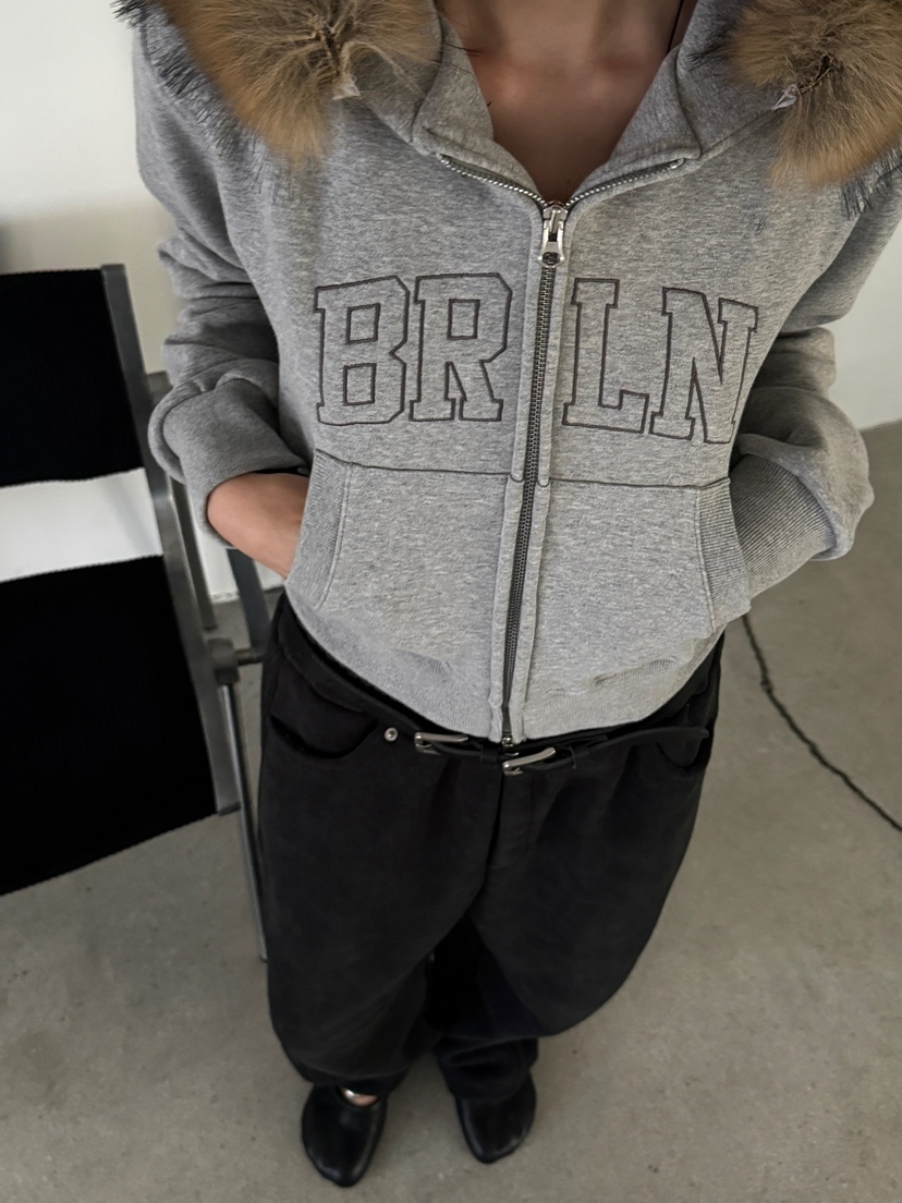 BRELLIN韓國代購女士新品人氣推薦休閑熱賣真品衛衣浣熊兜帽BRELLIN衛衣圖色2