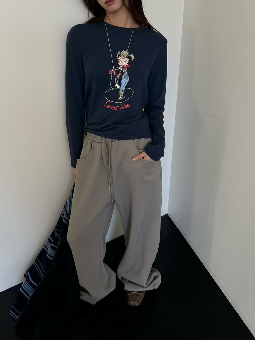SPECIAL韓國代購女士新款休閑推薦時尚休閑褲泰迪熊加絨運動SPECIAL休閑褲