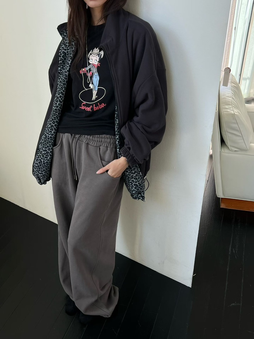 SPECIAL韓國代購女士新款休閑推薦時尚休閑褲泰迪熊加絨運動SPECIAL休閑褲