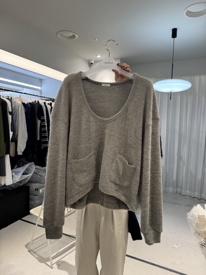 OLI SEOUL東大門代購女裝新品休閑人氣真品時尚毛衣安哥拉OLI SEOUL毛衣圖色1
