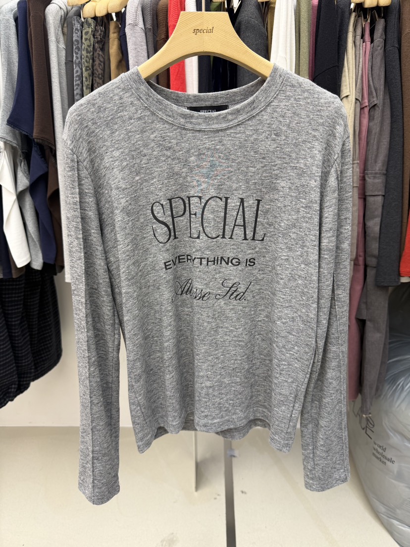 SPECIAL東大門代購女裝新品人氣熱賣推薦時尚真品長袖T恤SPECIAL長袖T恤圖色3