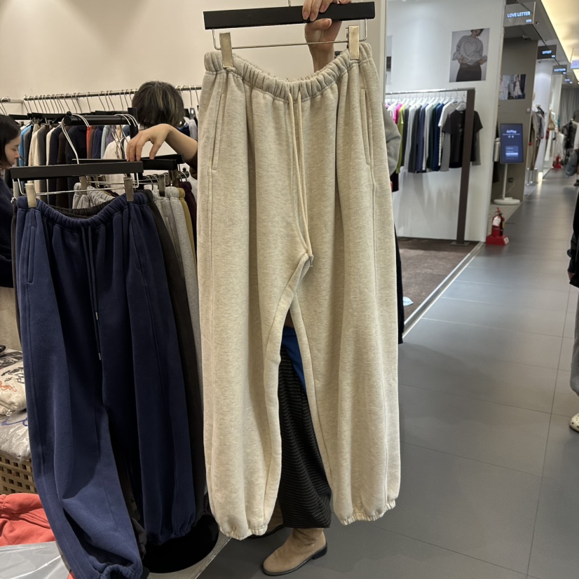 A.CES韓國代購女士新品人氣熱賣真品時尚休閑褲加絨運動A.CES休閑褲圖色4