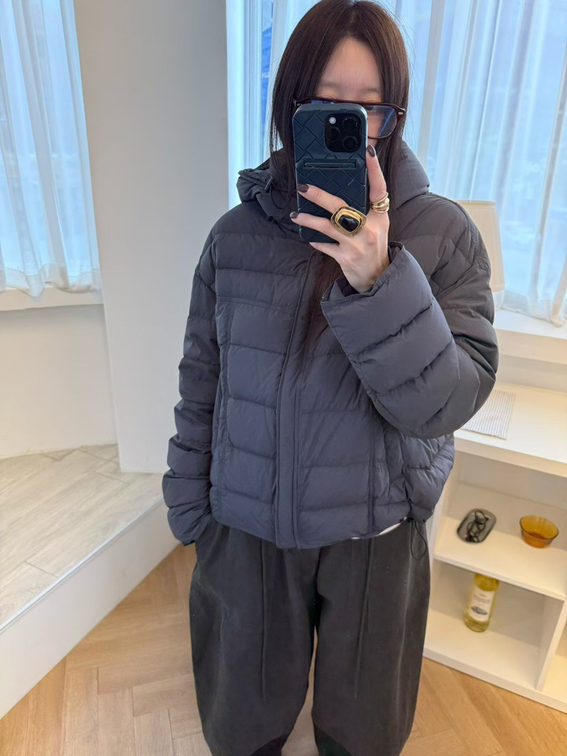 TUG東大門代購女士新品人氣時尚熱賣真品短款羽絨服短款鵝絨TUG短款羽絨服圖色3灰