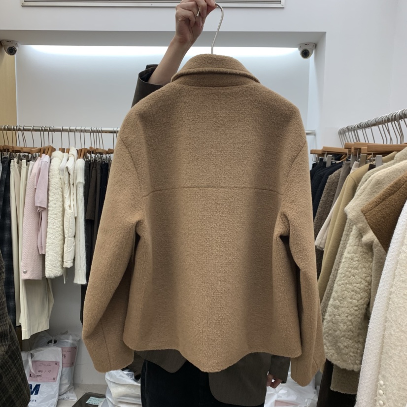 DRESS ROOM韓國直郵女士新品人氣休閑熱賣推薦真品短款大衣DRESS ROOM短款大衣