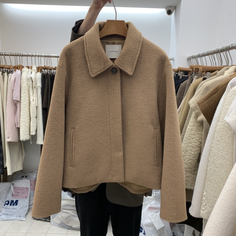 DRESS ROOM韓國直郵女士新品人氣休閑熱賣推薦真品短款大衣DRESS ROOM短款大衣圖色2