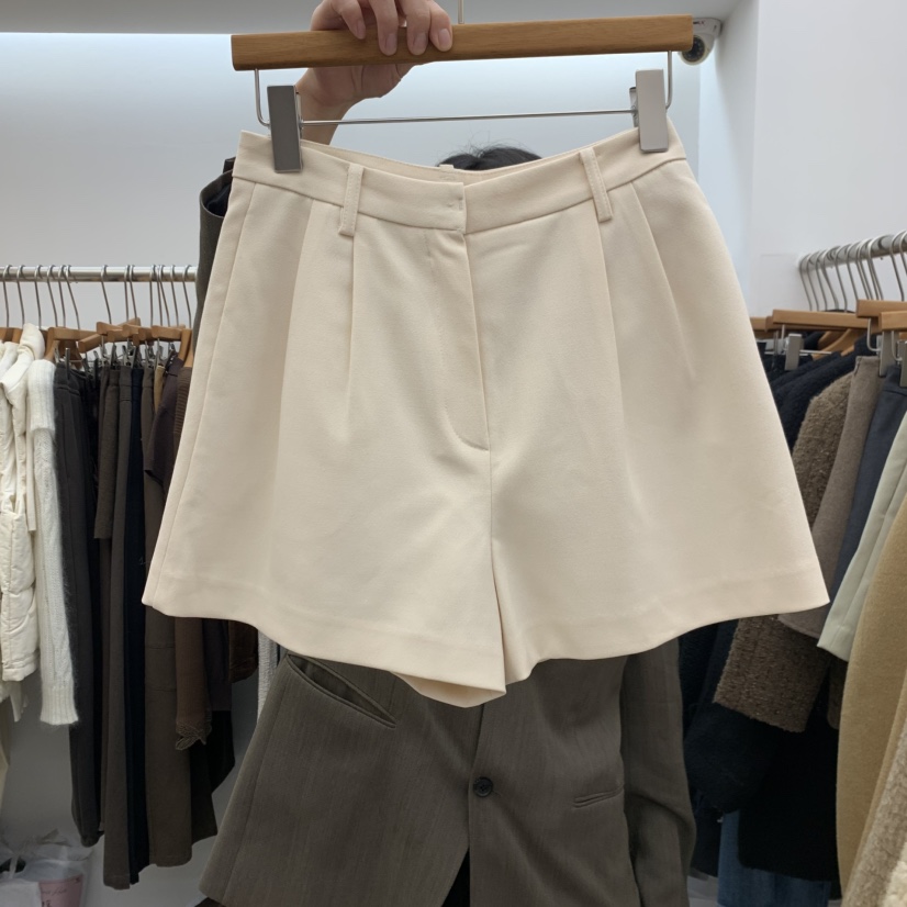 DRESS ROOM東大門直郵女士新品推薦熱賣休閑人氣短褲褶裥DRESS ROOM短褲圖色3白