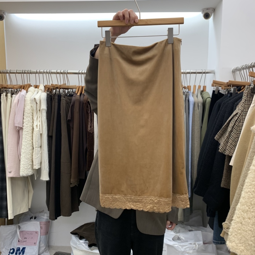 DRESS ROOM韓國直郵女裝新品熱賣人氣休閑半身裙中短裙蕾絲DRESS ROOM半身裙/中短裙圖色3
