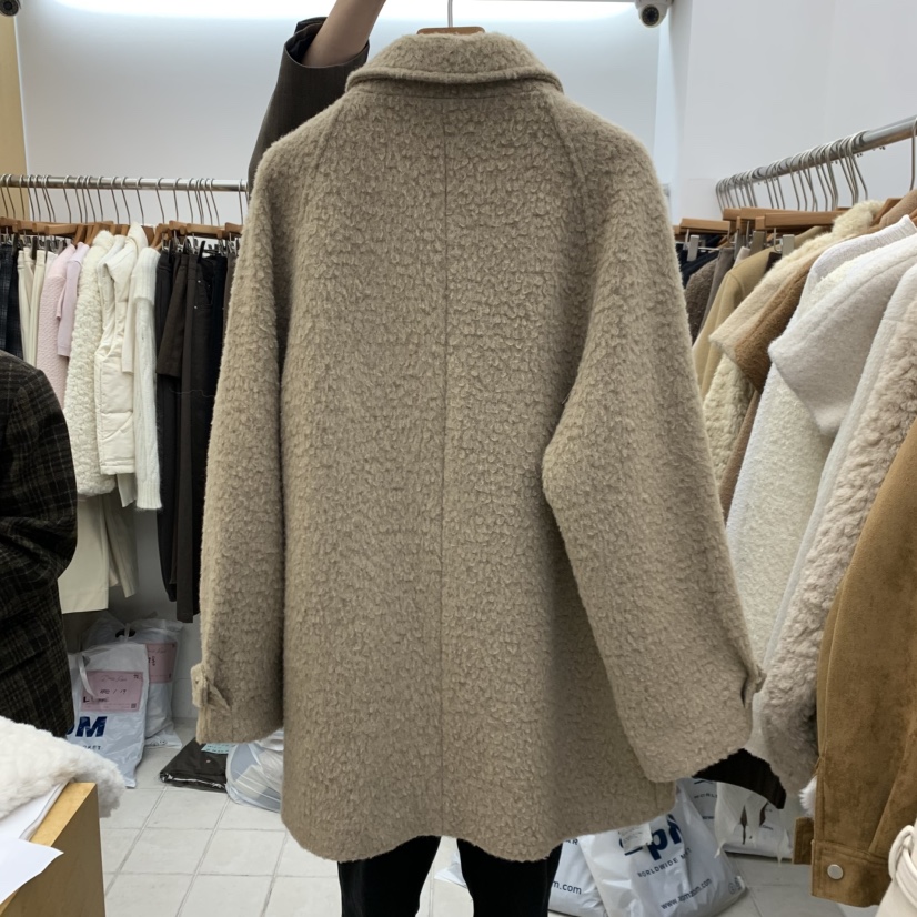 DRESS ROOM東大門實拍女裝新品真品人氣推薦休閑中長款大衣DRESS ROOM中長款大衣