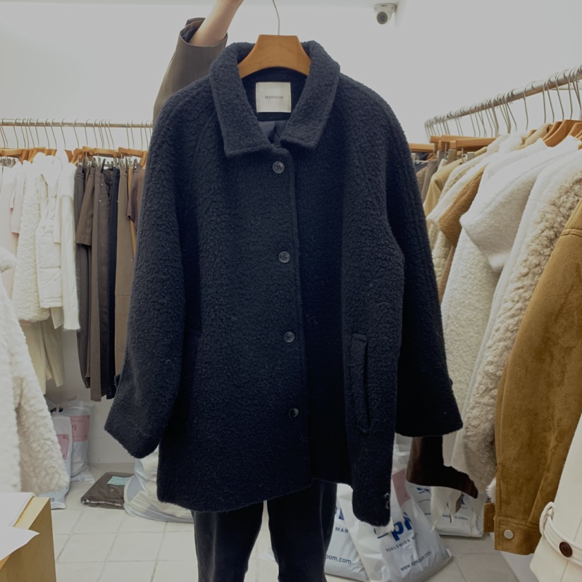DRESS ROOM東大門實拍女裝新品真品人氣推薦休閑中長款大衣DRESS ROOM中長款大衣圖色2