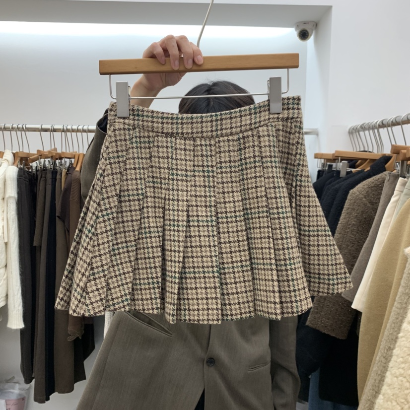 DRESS ROOM東大門直郵女裝新品真品人氣熱賣短裙學院風格紋DRESS ROOM短裙