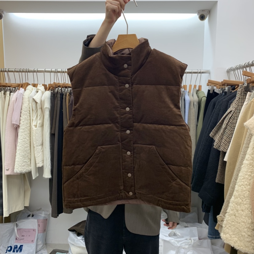 DRESS ROOM東大門代購女士新品推薦真品時尚人氣馬甲鴨絨DRESS ROOM馬甲圖色2