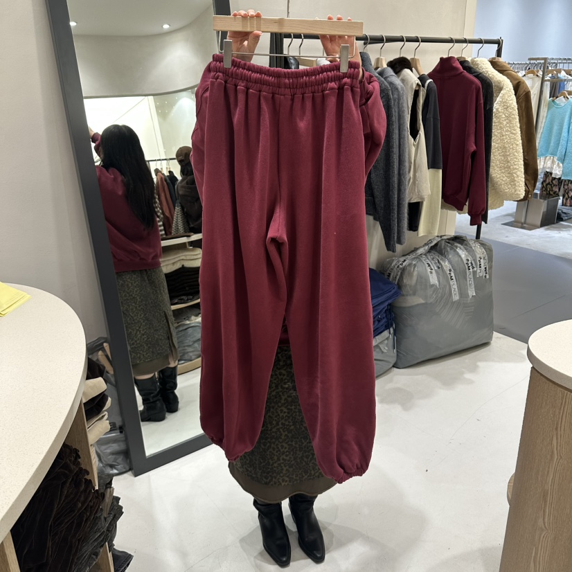 AURA東大門代購女裝新品真品休閑推薦時尚熱賣休閑褲加絨Au ra休閑褲
