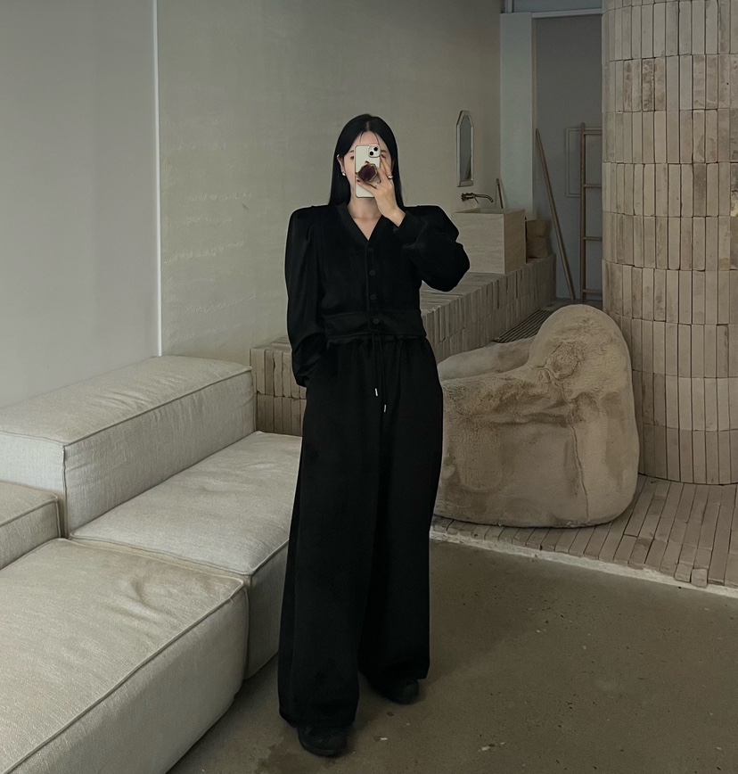 AMUSE SEOUL東大門實拍女裝新款熱賣人氣休閑真品套裝加絨AMUSE SEOUL套裝