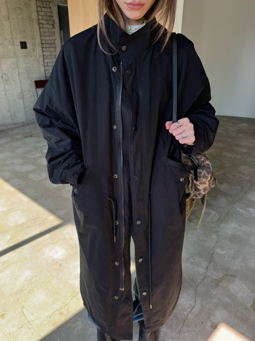 LIMLIMLIM東大門直郵女士新品休閑真品推薦中長款大衣絎縫LIM LIM LIM中長款大衣圖色2黑色