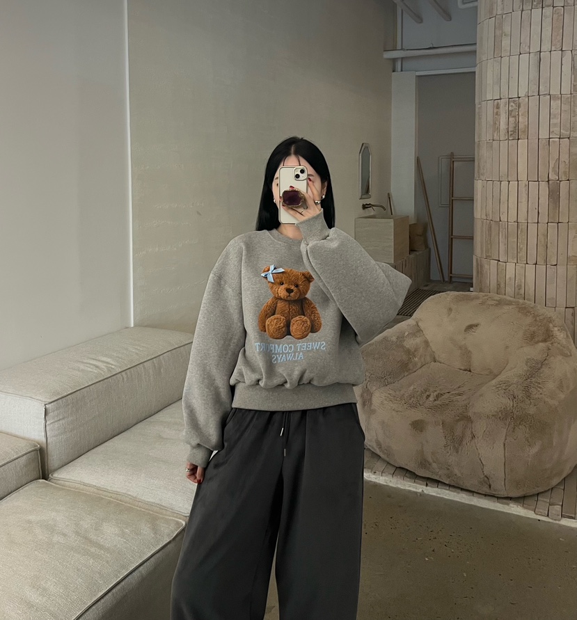 AMUSE SEOUL東大門實拍女裝新款休閑推薦真品熱賣衛衣加絨AMUSE SEOUL衛衣