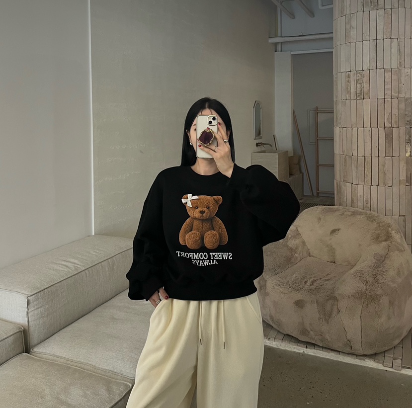 AMUSE SEOUL東大門實拍女裝新款休閑推薦真品熱賣衛衣加絨AMUSE SEOUL衛衣