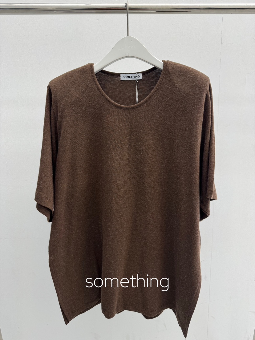 SOMETHING-L/FANCY東大門直郵女士新品人氣熱賣T恤安哥拉SOMETHING-L/FANCYT恤圖色4