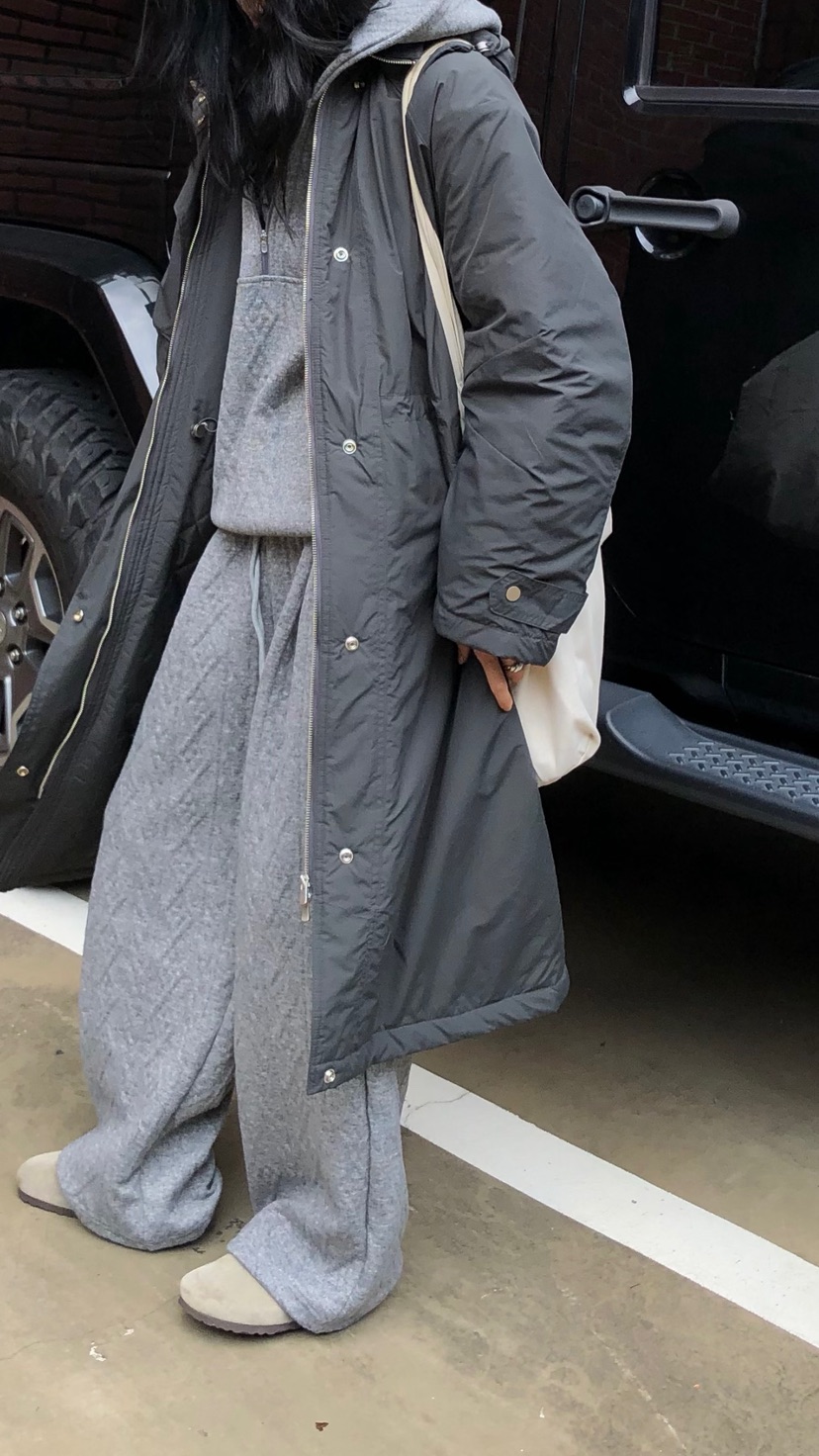 OVER RICH東大門實拍女裝新品熱賣休閑推薦長款棉服長款OVER RICH長款棉服