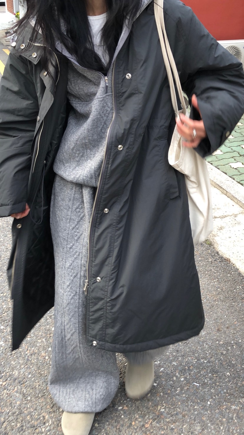 OVER RICH東大門實拍女裝新品熱賣休閑推薦長款棉服長款OVER RICH長款棉服
