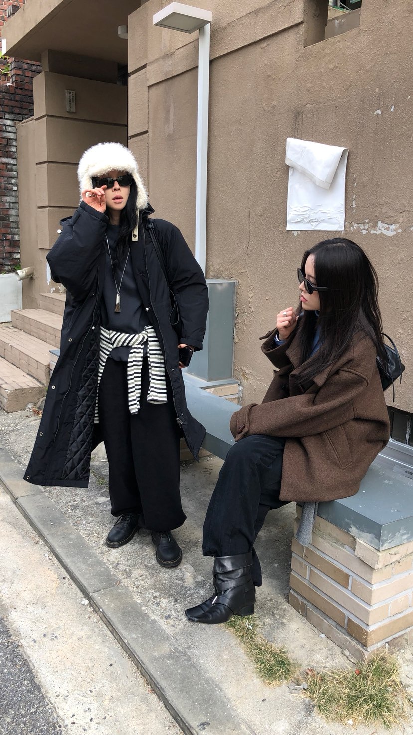 OVER RICH東大門實拍女裝新品熱賣休閑推薦長款棉服長款OVER RICH長款棉服