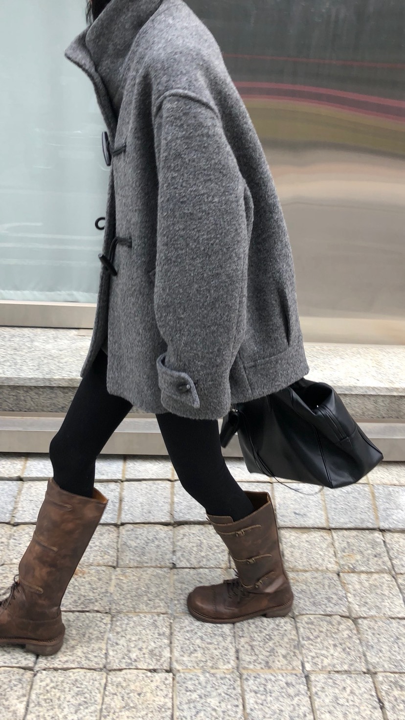 OVER RICH韓國直郵女裝新款真品推薦休閑時尚人氣短款大衣OVER RICH短款大衣