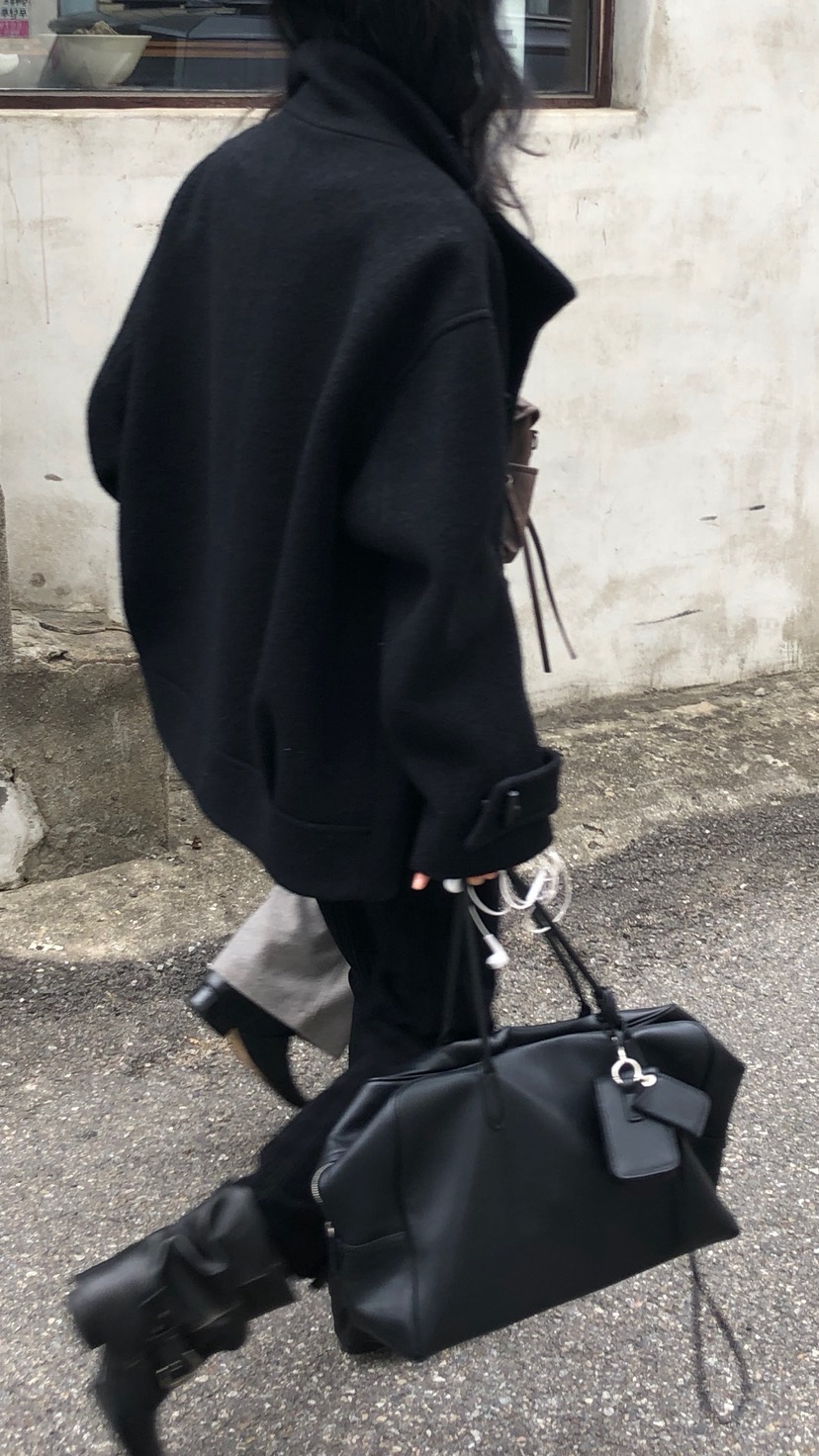 OVER RICH韓國直郵女裝新款真品推薦休閑時尚人氣短款大衣OVER RICH短款大衣