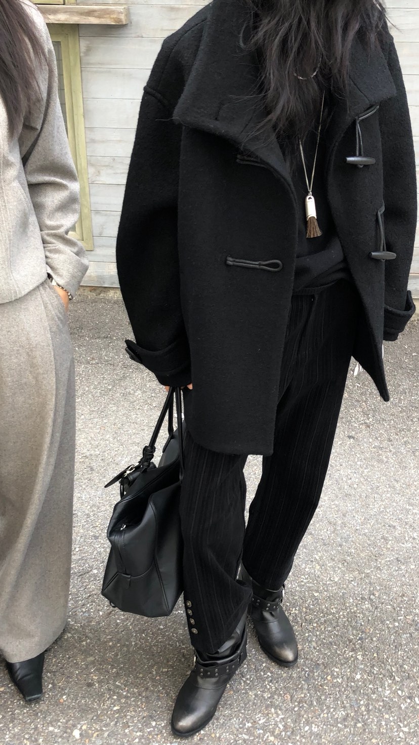 OVER RICH韓國直郵女裝新款真品推薦休閑時尚人氣短款大衣OVER RICH短款大衣