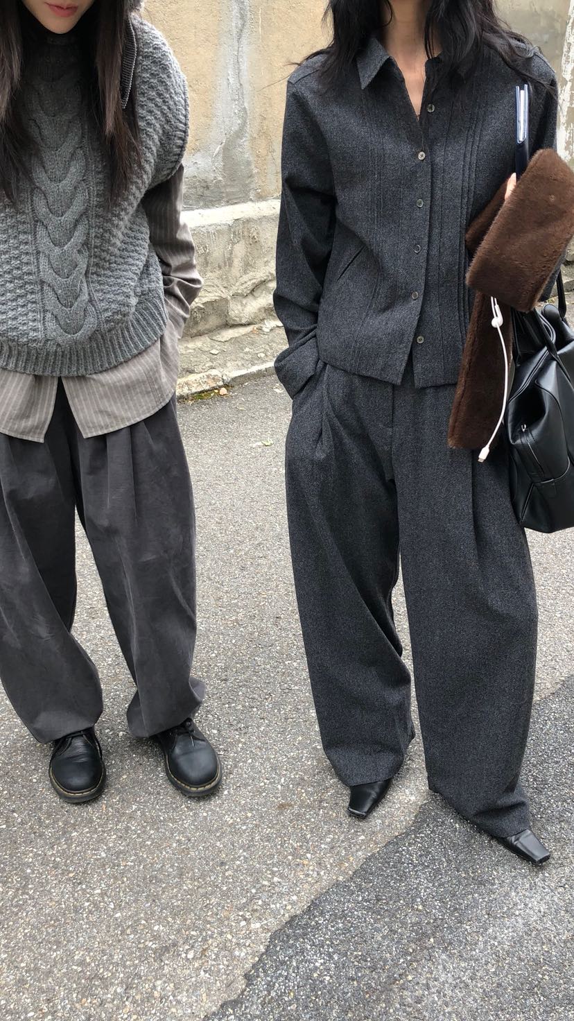 OVER RICH韓國直郵女士新款熱賣休閑真品推薦人氣休閑褲OVER RICH休閑褲