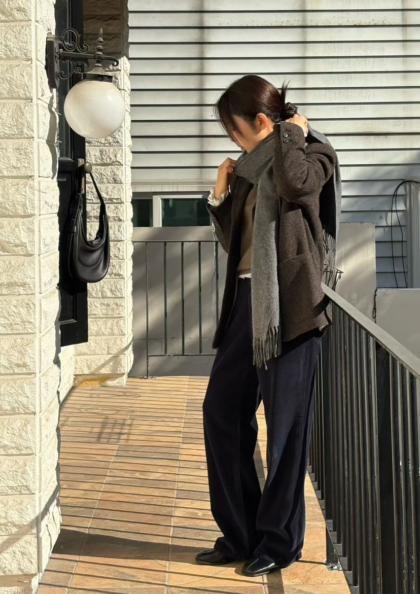 BINUS韓國代購女士新款真品職業休閑人氣圍巾披肩羊毛圍巾BINUS圍巾/披肩