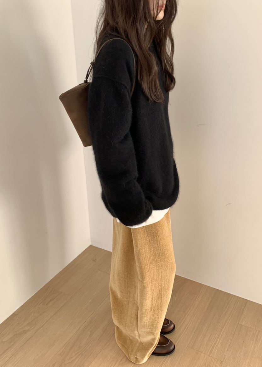 PEBBLE東大門直郵女士新款真品推薦人氣休閑休閑褲天鵝絨PEBBLE休閑褲