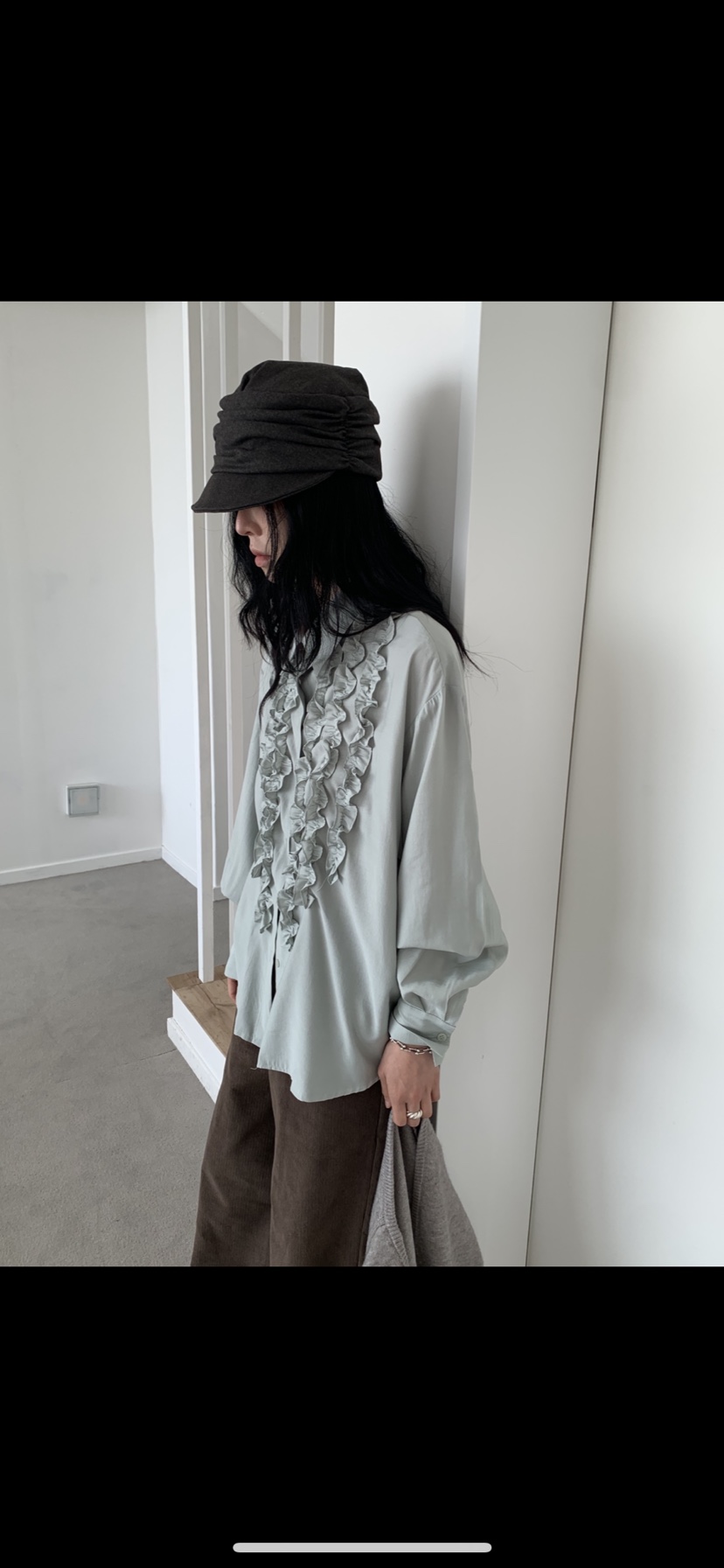 VAARA東大門實拍女裝新款真品推薦時尚人氣休閑襯衫蕾絲衫VAARA襯衫/蕾絲衫