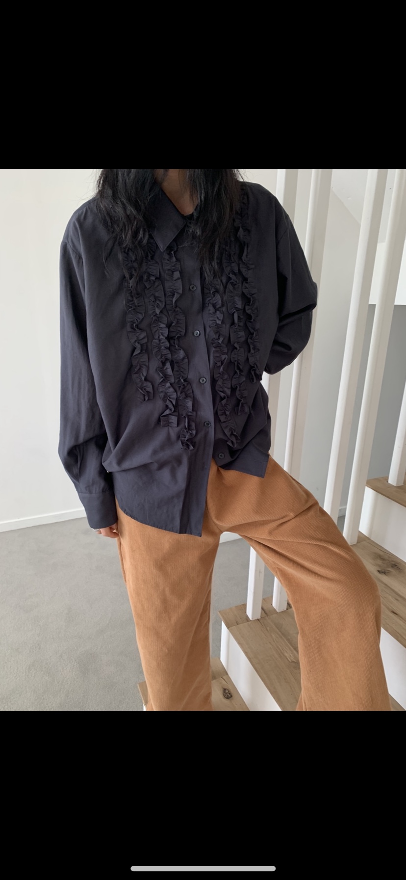 VAARA東大門實拍女裝新款真品推薦時尚人氣休閑襯衫蕾絲衫VAARA襯衫/蕾絲衫