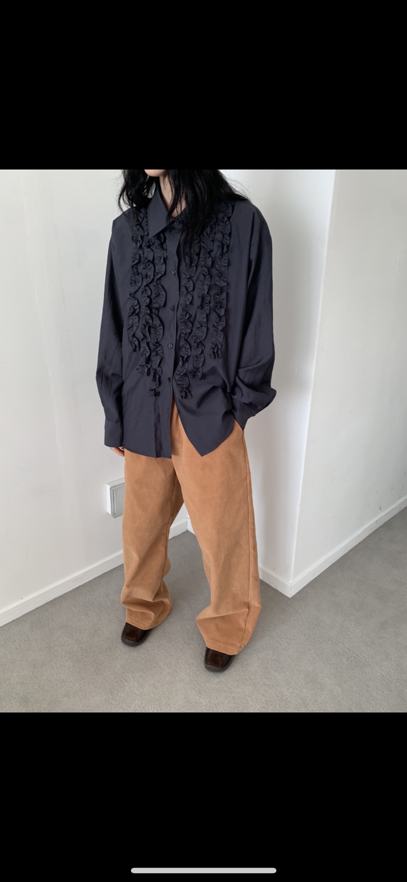 VAARA東大門實拍女裝新款真品推薦時尚人氣休閑襯衫蕾絲衫VAARA襯衫/蕾絲衫