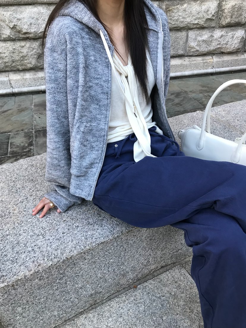 ESCHER韓國代購女裝新款時尚真品衛衣拉鏈連帽衫針織拉鏈ESCHER衛衣