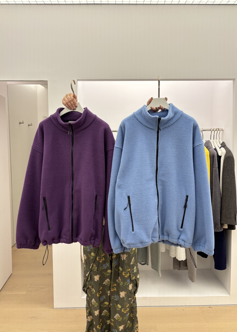PEBBLE東大門實拍女士新品休閑人氣推薦熱賣真品夾克抓絨PEBBLE夾克