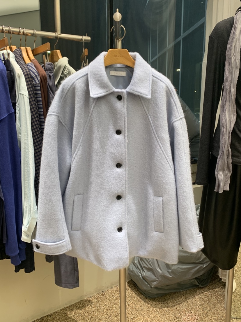 VAARA東大門代購女士新品時尚推薦真品休閑熱賣中長款大衣VAARA中長款大衣圖色2