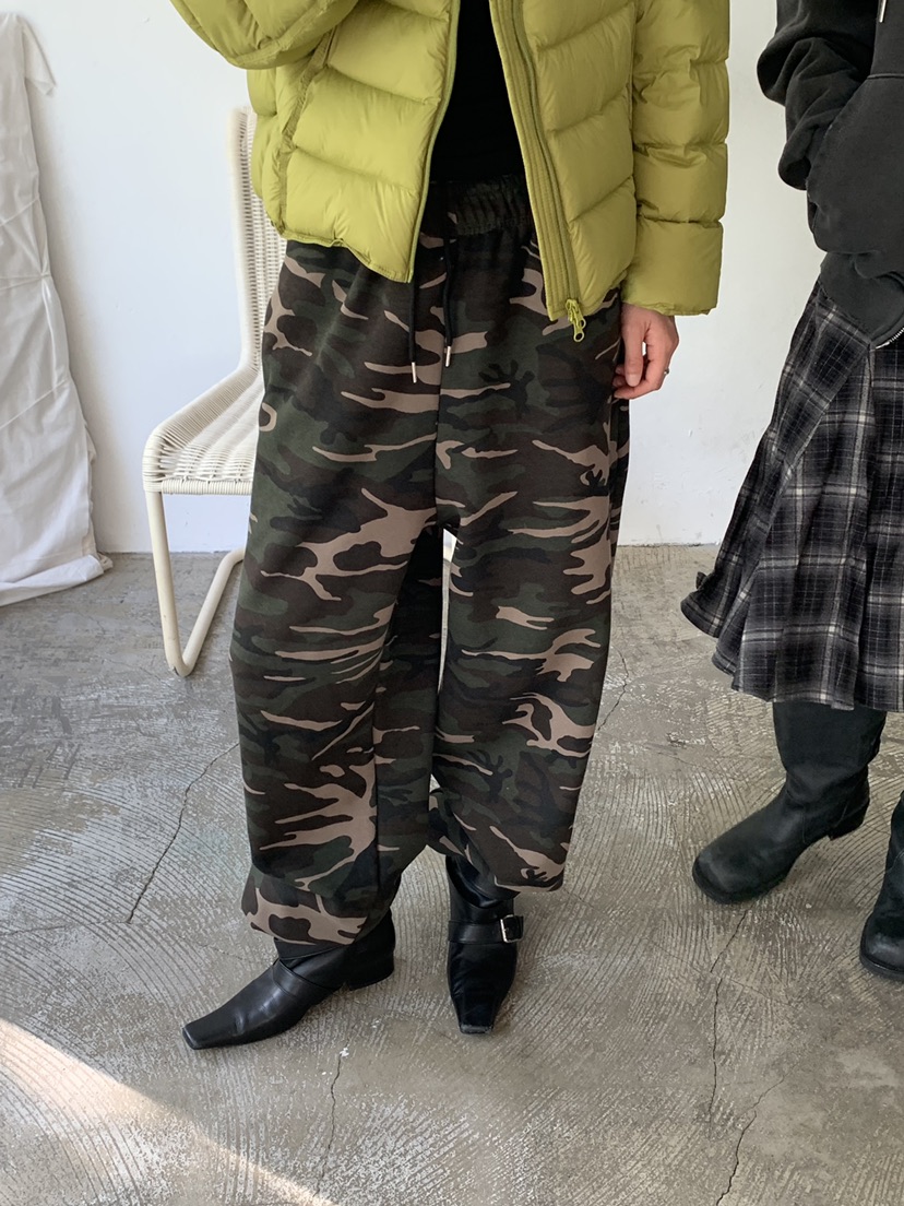 VAARA韓國代購女裝新品人氣推薦休閑真品熱賣時尚休閑褲迷彩VAARA休閑褲