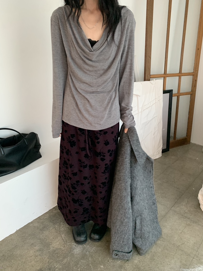 VAARA東大門實拍女裝新品人氣真品熱賣休閑時尚長袖T恤兜帽VAARA長袖T恤